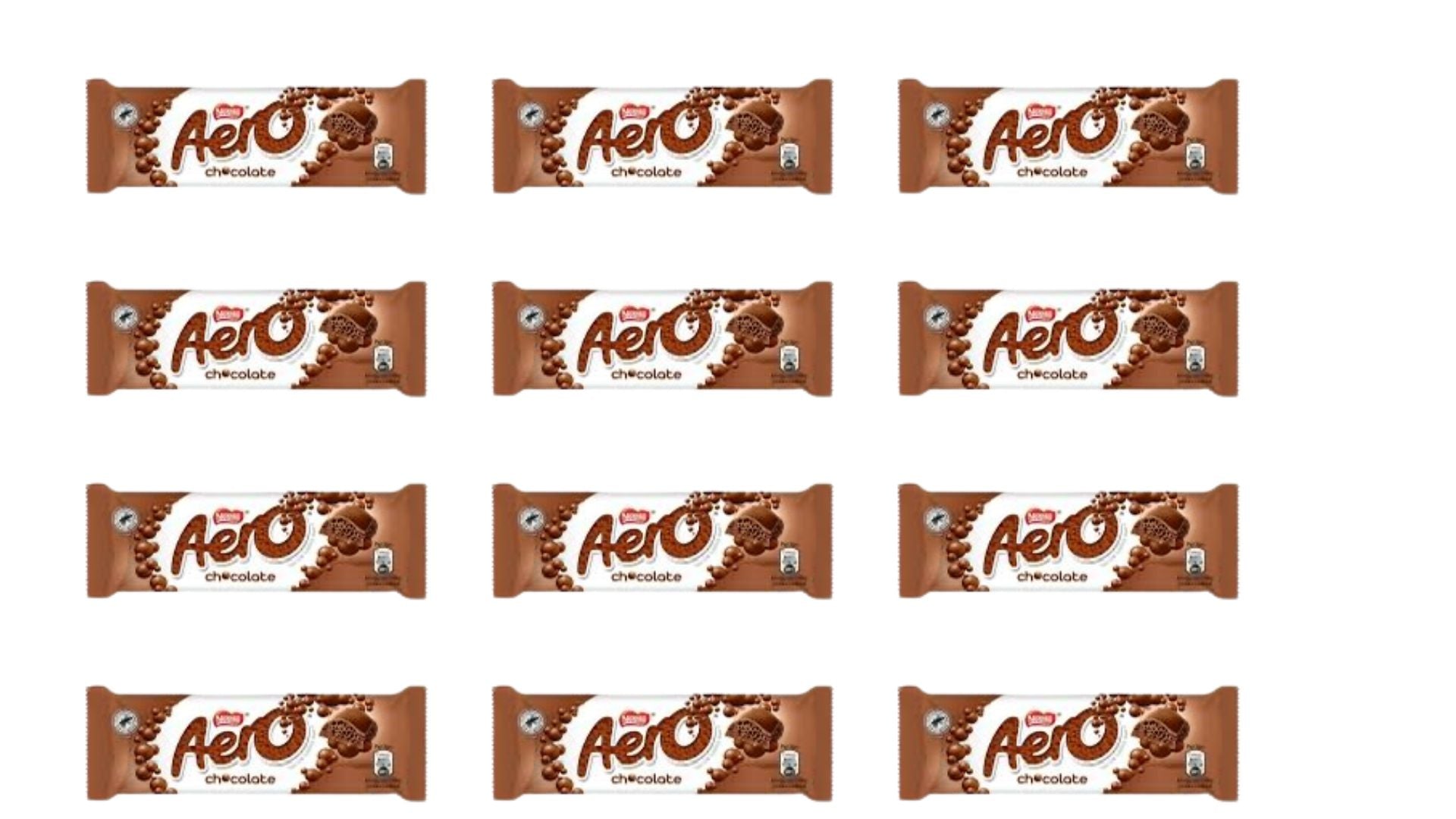 Aero Milk Chocolate Bar 36g – Light & Bubbly Treat | Pack of 6 or 12