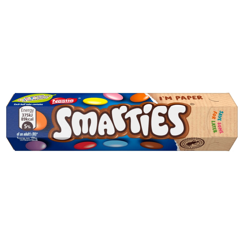 Smarties Milk Chocolate Tube 38g