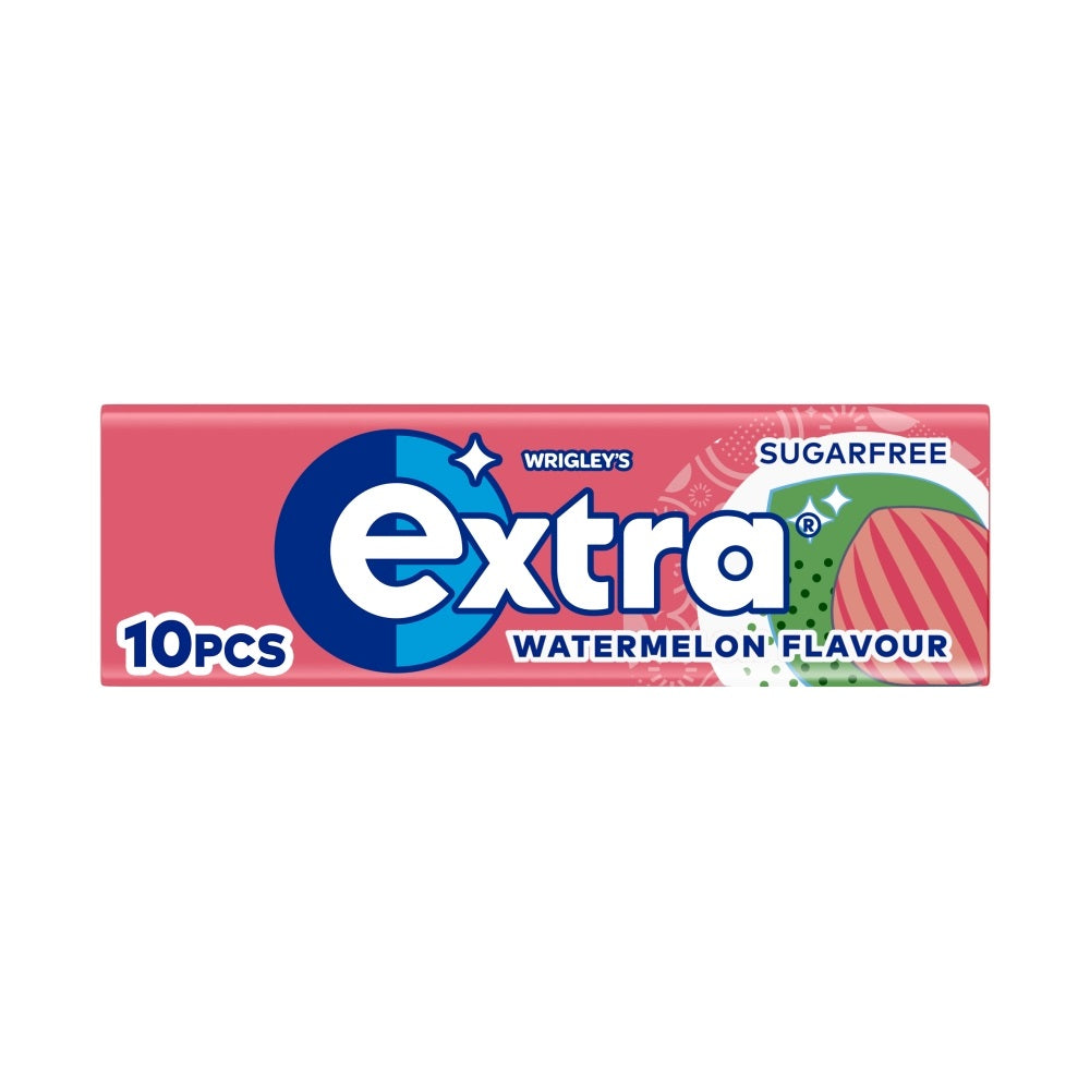 Extra Watermelon Flavour Sugar Free Chewing Gum 10 Pieces