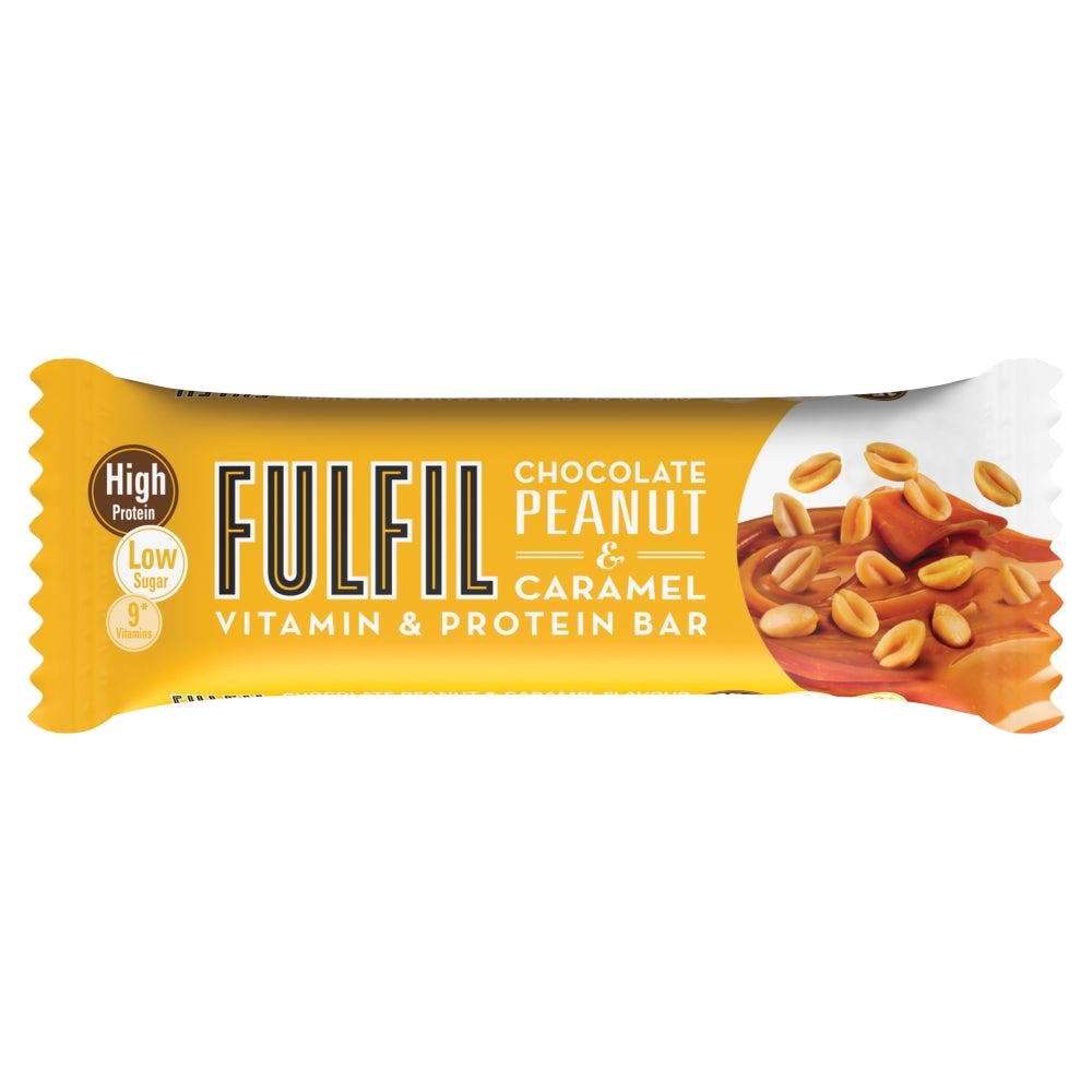 Fulfil Chocolate Peanut & Caramel Flavour Vitamin & Protein Bar 40g