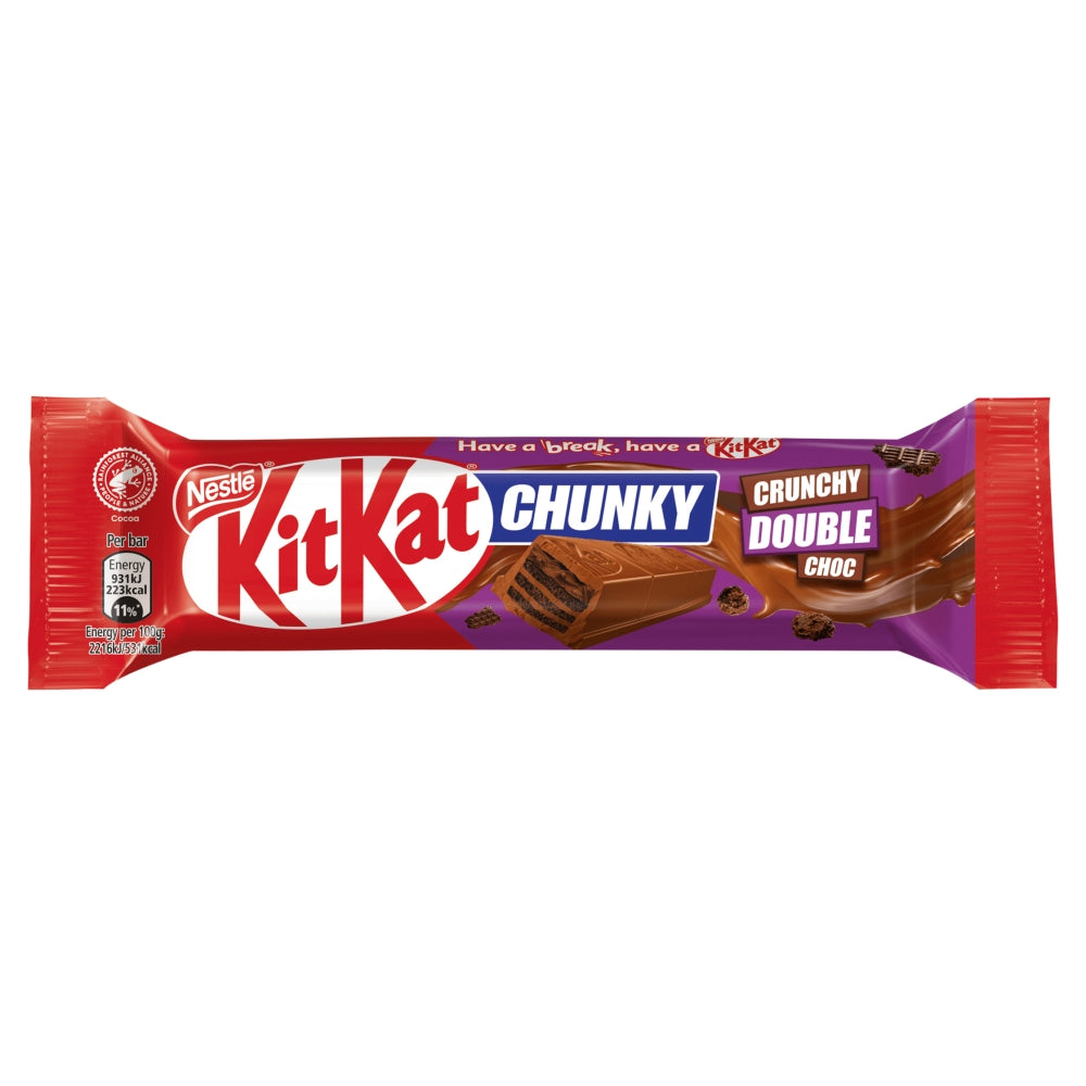 Kit Kat Chunky Duo Milk Chocolate Chocolate Bar 64g