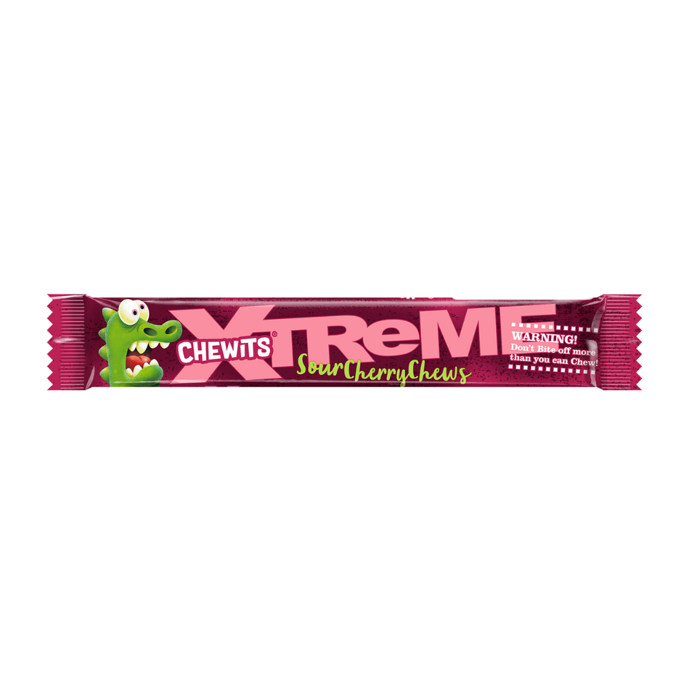 Chewits Xtreme Extremely Cherry Chews Packs 34g