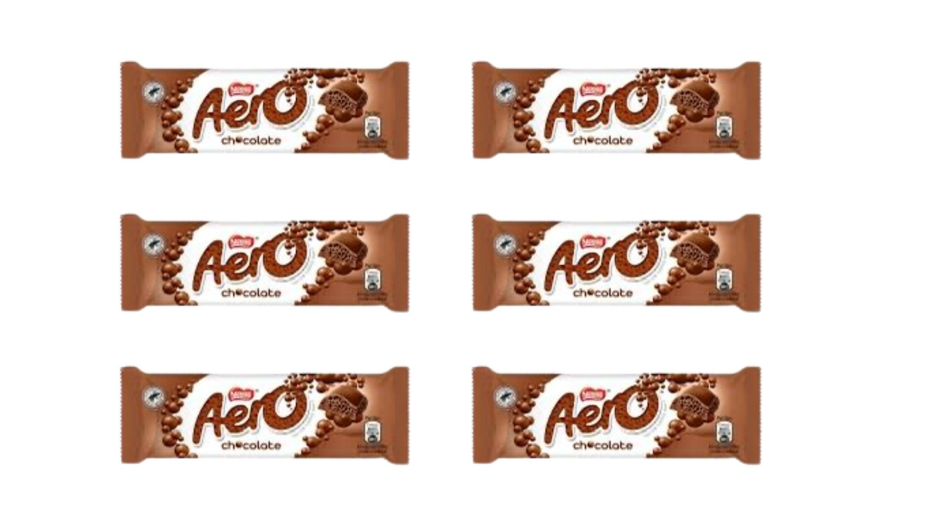 Aero Milk Chocolate Bar 36g – Light & Bubbly Treat | Pack of 6 or 12