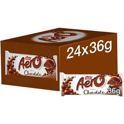 Aero Milk Chocolate Bar 36g x 24 - FULL CASE