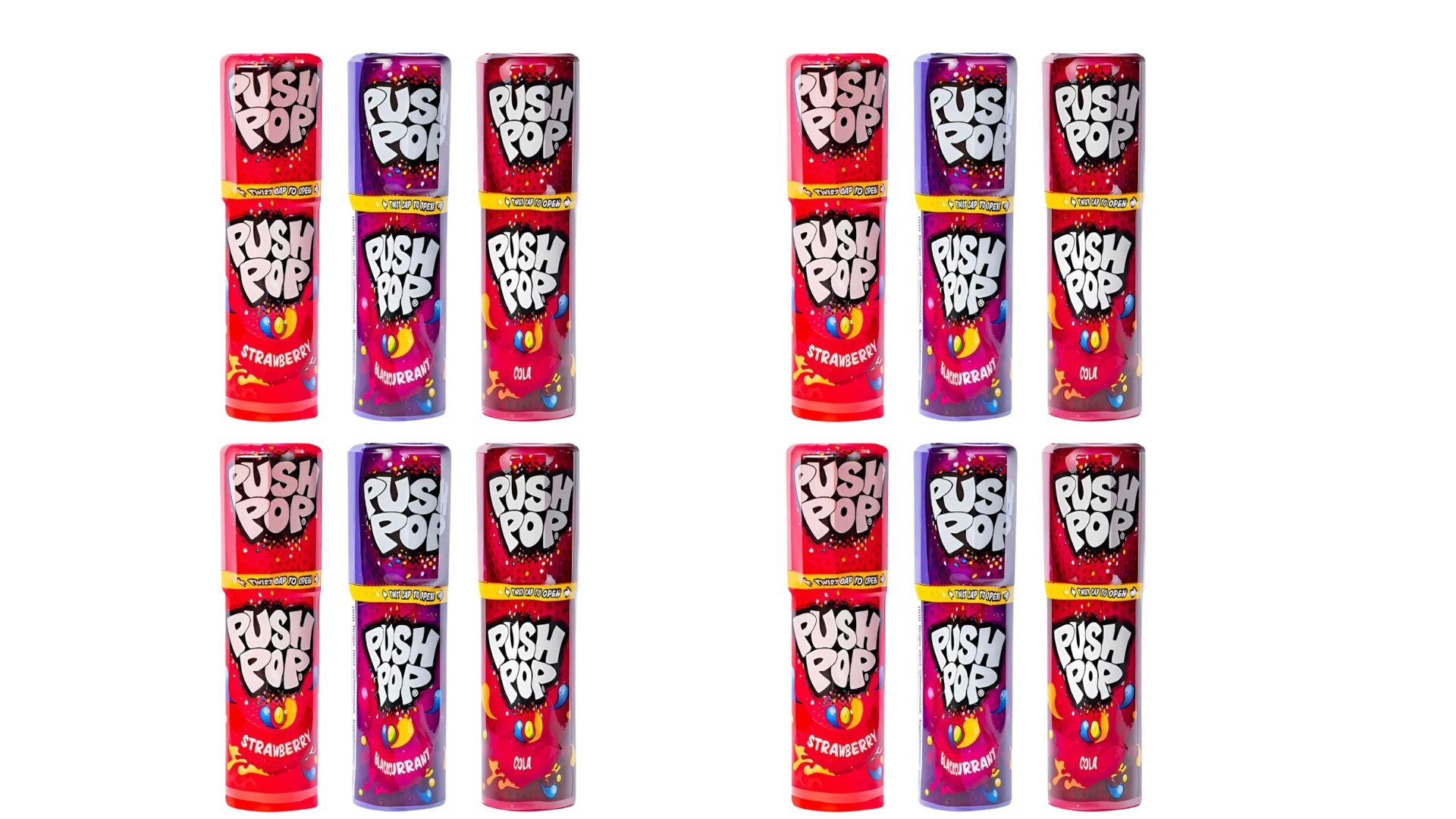 Bazooka Push Pop Candy 15g – Pack of 6 or 12