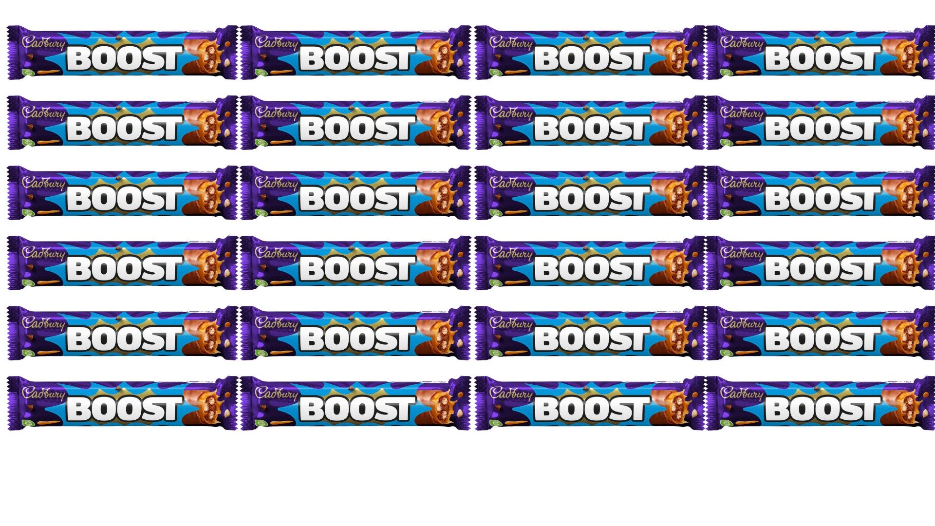 Cadbury Boost Energy Chocolate Bar 48.5 g – Pack of 12 or 24