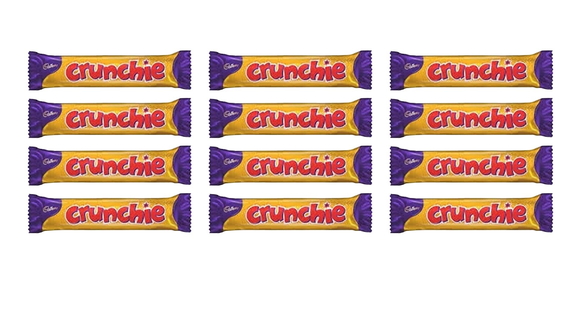 Cadbury Crunchie Honeycomb Chocolate Bar 40 g – Pack of 12 or 24