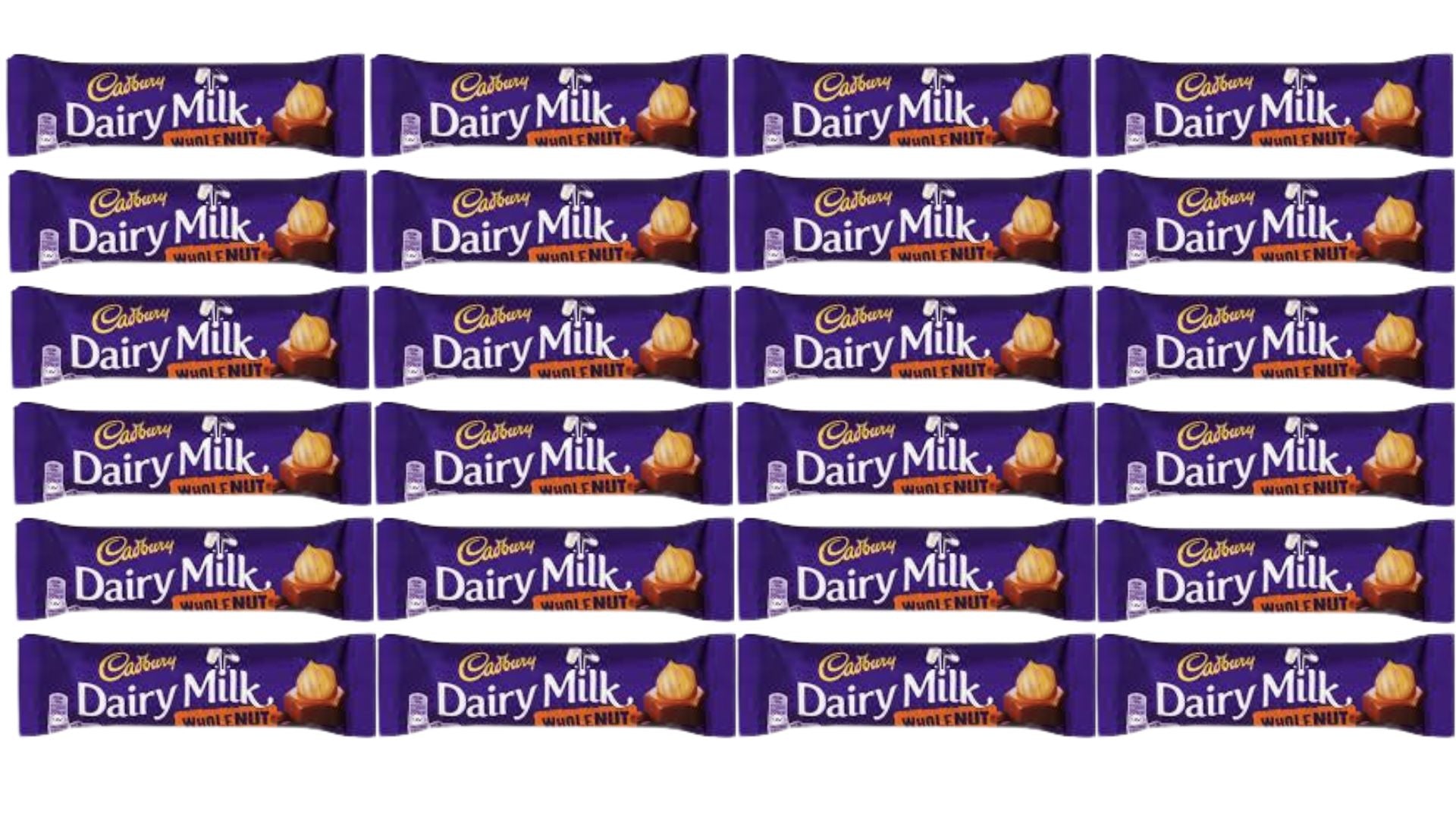Cadbury Dairy Milk Whole Nut Chocolate Bar 45 g – 12 or 24 Pack