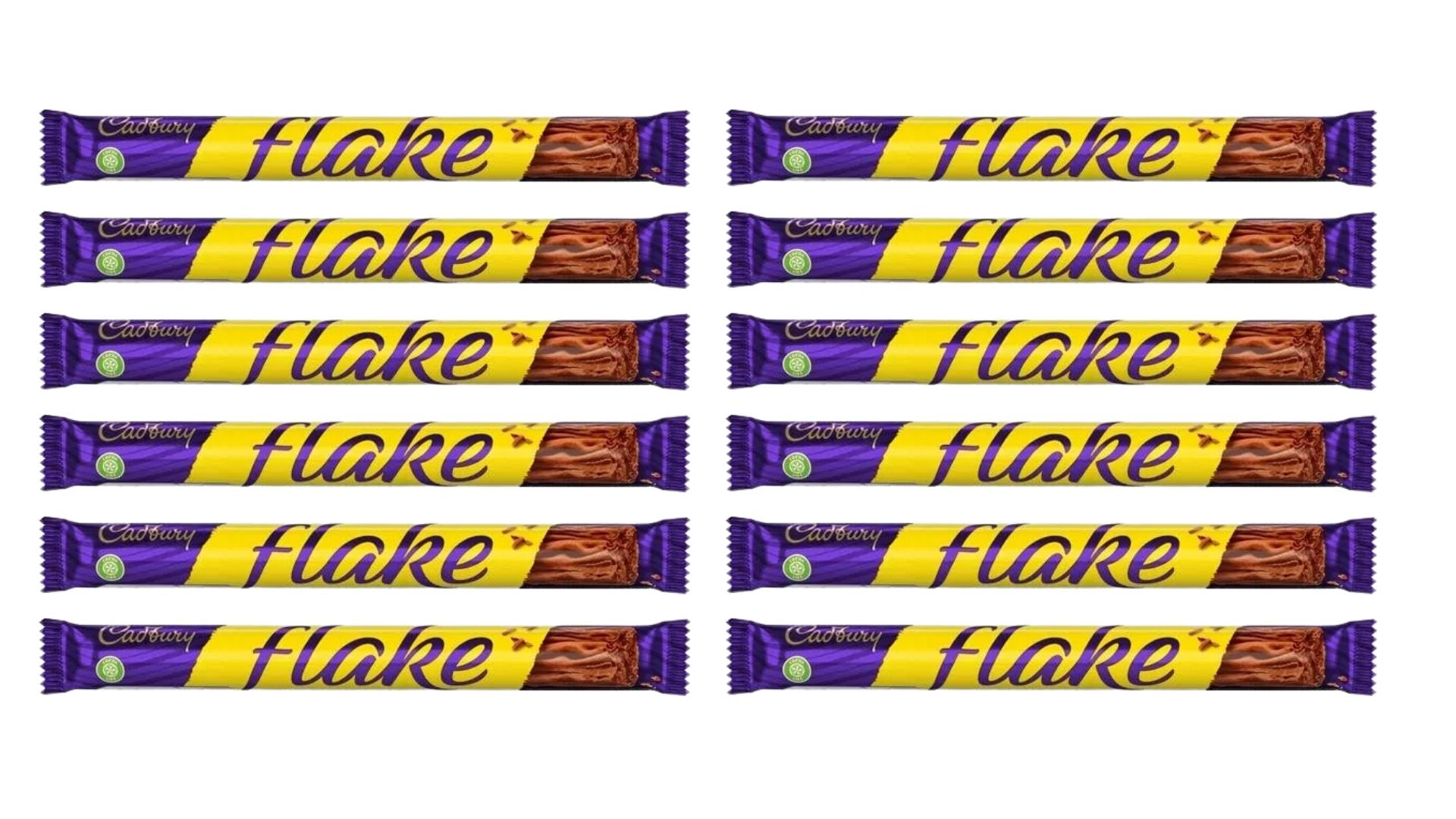 Cadbury Flake Chocolate Bar 32 g – Pack of 12 or 24