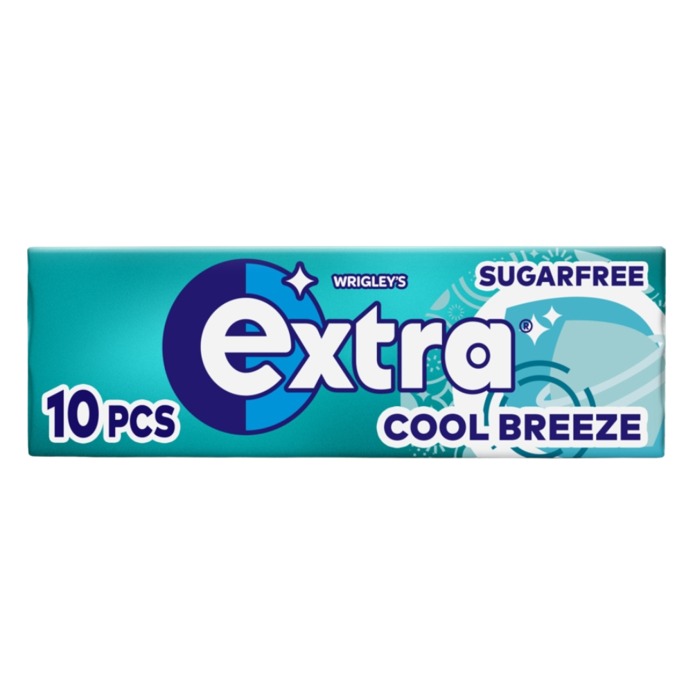 Extra Cool Breeze Sugarfree Chewing Gum 10 Pieces