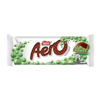 Aero Bubbly Peppermint Mint Chocolate Bar 36g - 6/12 Bars