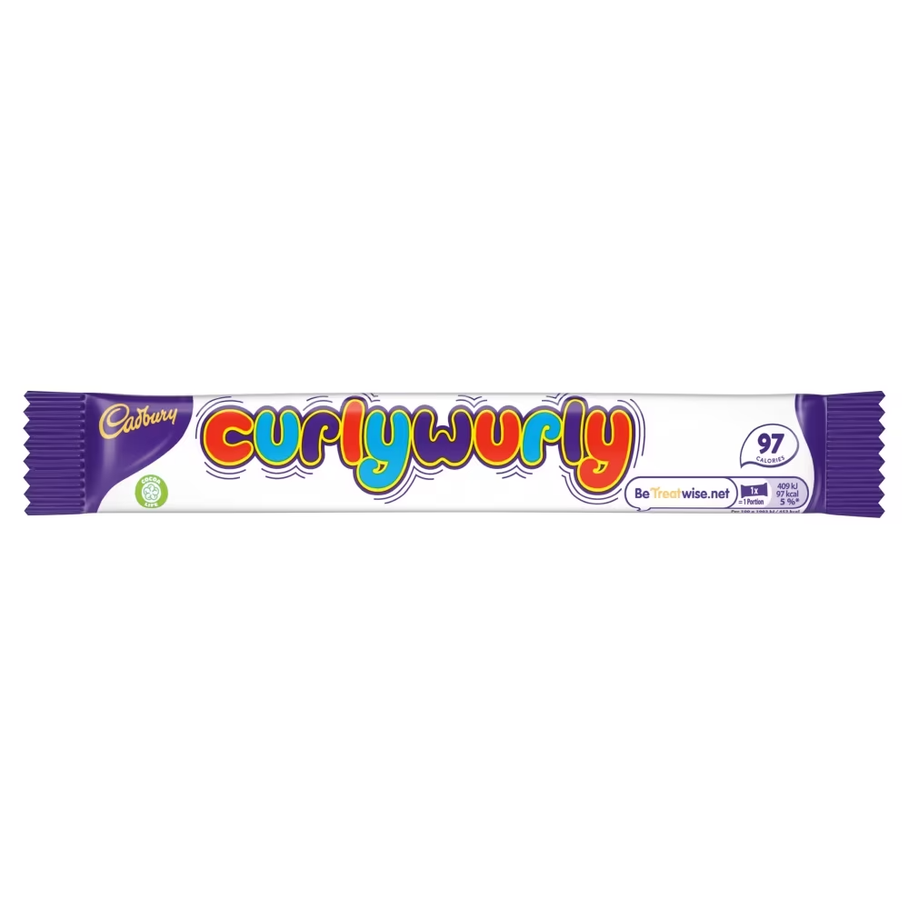 Cadbury Curly Wurly Chocolate Bar 21.5g