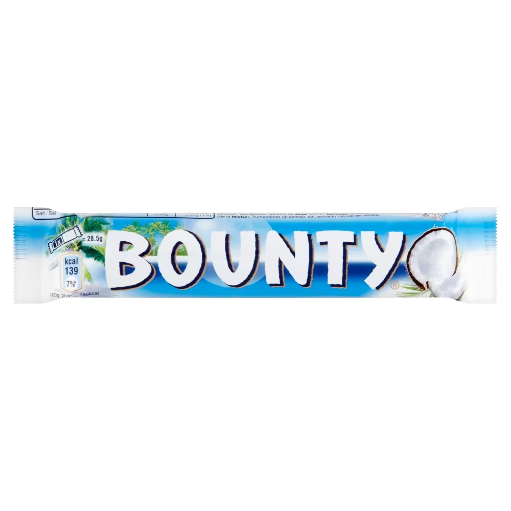 Bounty Coconut & Milk Chocolate Snack Bar Duo 57g