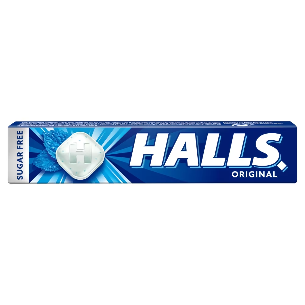 Halls Original Menthol Action Sugar Free 32g