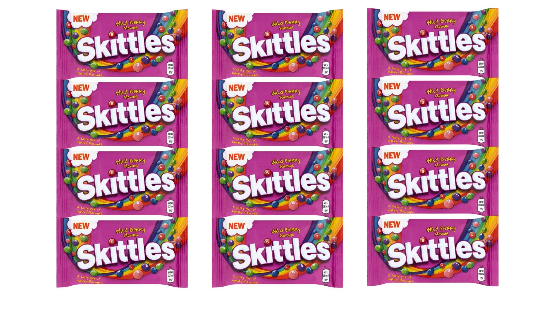 Skittles Wild Berry Vegan Sweets 45 g – Pack of 6 or 12