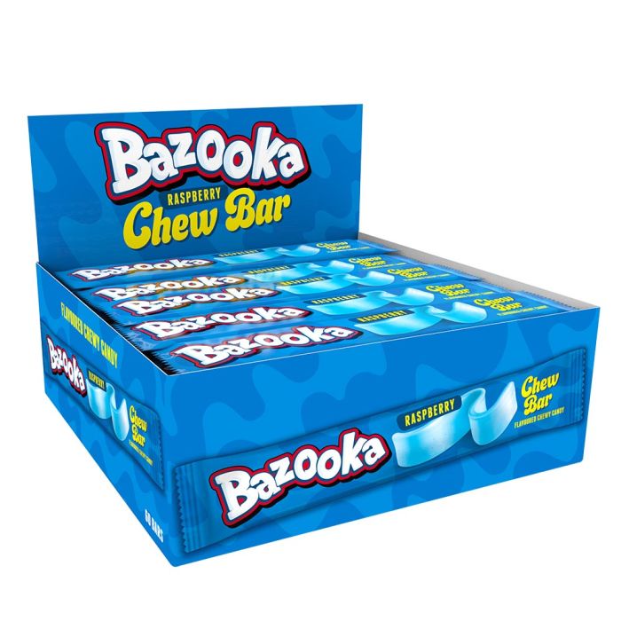 Bazooka Blue Raspberry Chew Bars 14g x 60